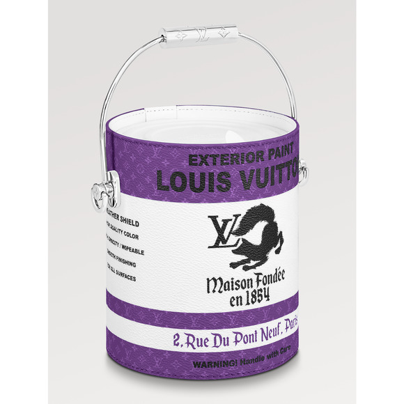 Louis Vuitton Purple LV Paint Can Monogram Top Handle Shoulder Crossbody Bag - Picture 9 of 15